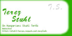 terez stuhl business card